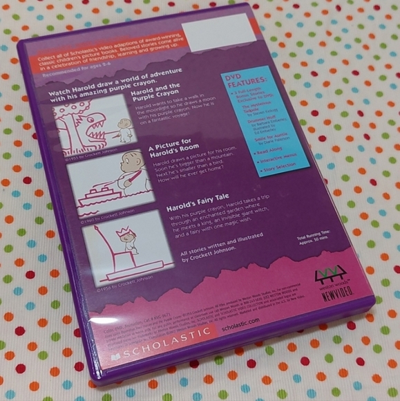 Scholastic Video Collection▪︎Harold and the Purple Crayon▪︎3 DVDset - Picture 8 of 12